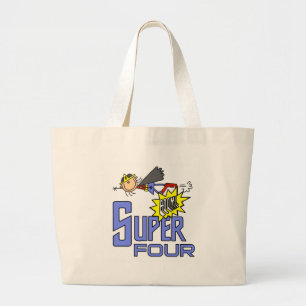 Superassistance Girl 4e födelsedagen Tshirts och G Jumbo Tygkasse