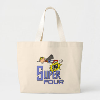 Superassistance Girl 4e födelsedagen Tshirts och G Jumbo Tygkasse