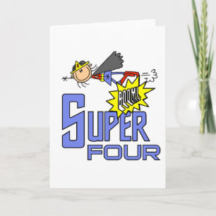 Superassistance Girl 4e födelsedagen Tshirts och G Kort