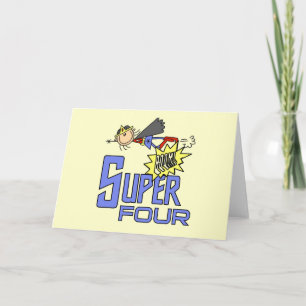 Superassistance Girl 4e födelsedagen Tshirts och G Kort