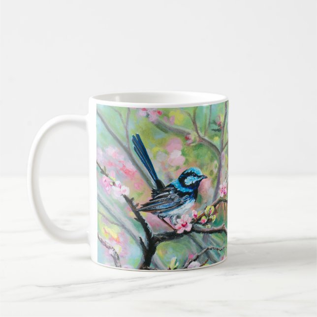 Superb Fairy Wren - Kaffemugg (Vänster)