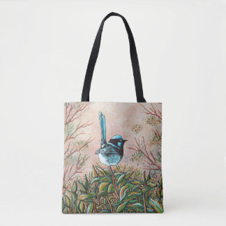 Superb Fairy Wren Tote Tygkasse