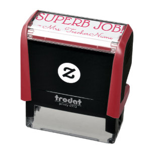 "SUPERB JOB!" Erkännande av Rubber Frimärke Självfärgande Stämpel