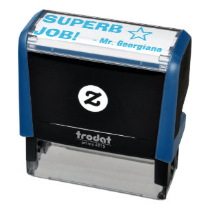 "SUPERB JOBB!" Tilldelsmärkning Rubber Frimärke Självfärgande Stämpel