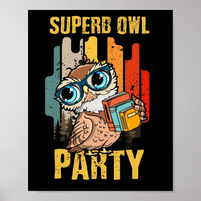 Superb Uggla Party vad vi gör i skuggan Classic Poster (Framsidan)