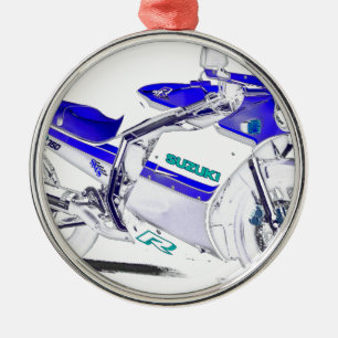 SUPERBIKE. 1986-GSX-R-750 JULGRANSPRYDNAD METALL