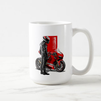 Superbike Racing Maximal Passion Biker Grafik #15 Kaffemugg