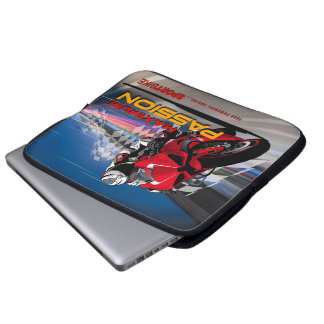 Superbike Racing Maximal Passion Biker Grafik 15“ Laptop Fodral