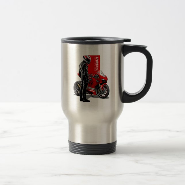Superbike Racing Maximal Passion Biker-grafik Resemugg (Höger)