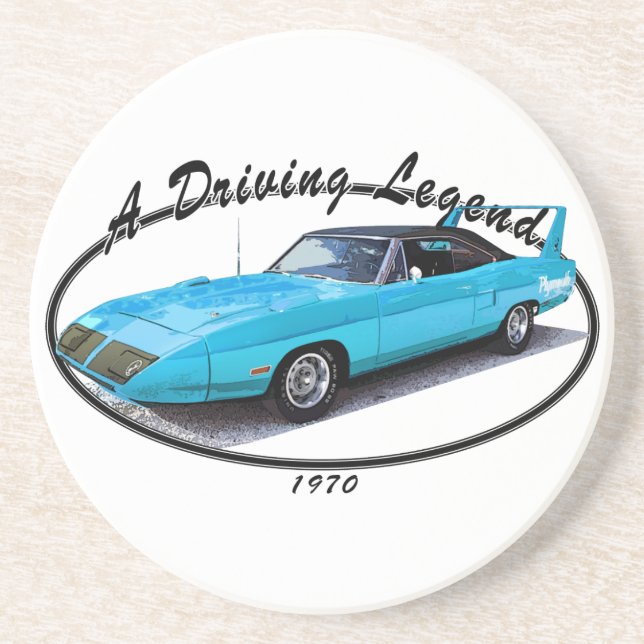 Superbird blått 1970 underlägg sandsten (Framsidan)