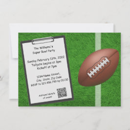 Superbowl-gruppinbjudan Inbjudningar