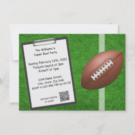 Superbowl-gruppinbjudan Inbjudningar