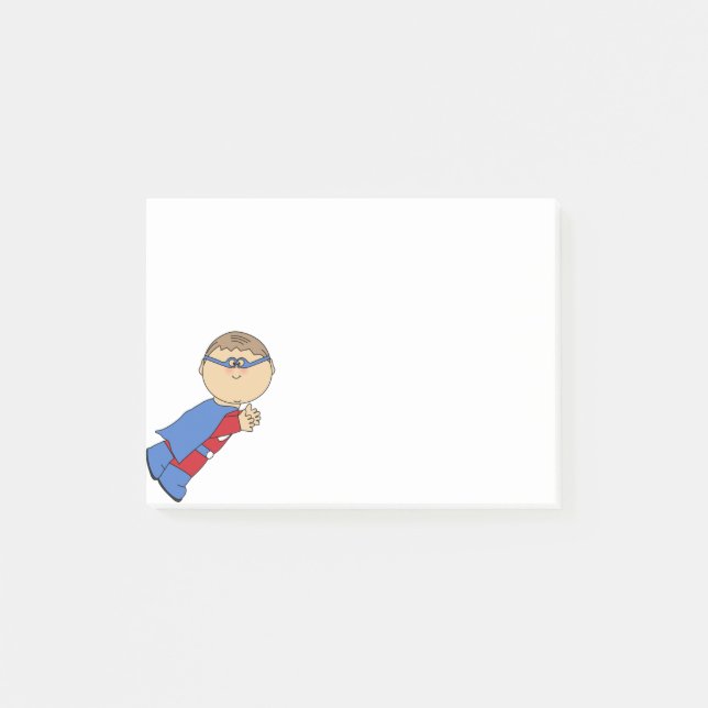 SuperBoy Posta-den-Noterar Post-it Block (Framsida)