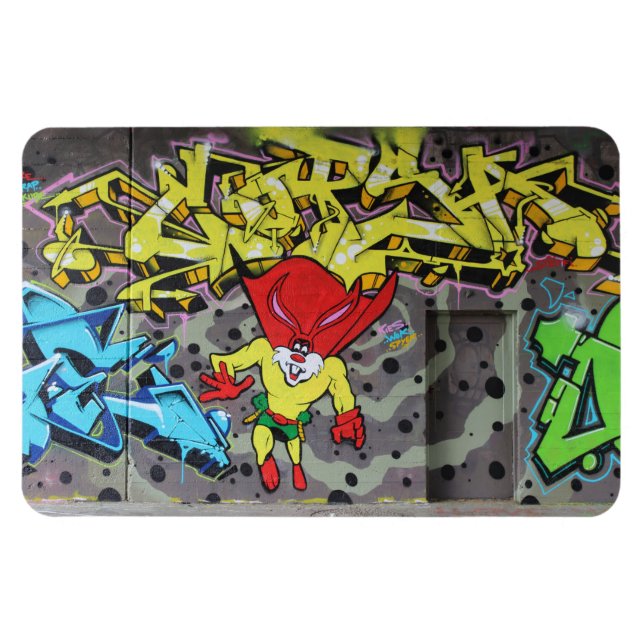 Superbunny Graffiti Magnet (Horisontell)