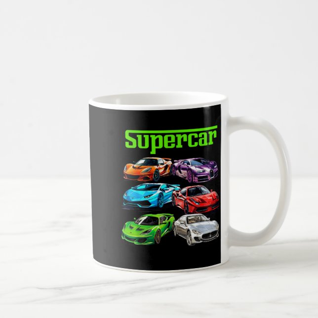 Supercar Cool Car Guy Srts Racing Fan Graphic Men  Kaffemugg (Höger)