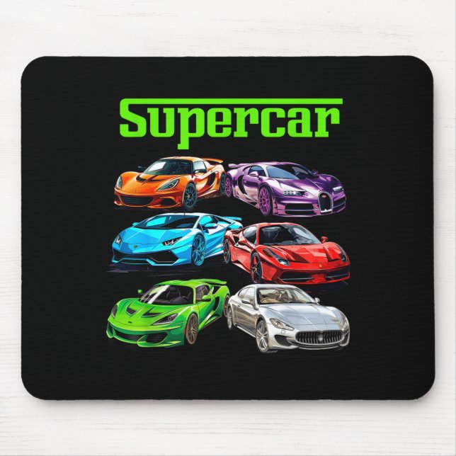 Supercar Cool Car Guy Srts Racing Fan Graphic Men  Musmatta (Framsidan)