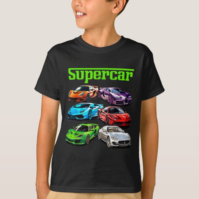 Supercar Cool Car Guy Srts Racing Fan Graphic Men  T Shirt (Framsida)