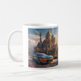 Supercar-coola, vackert kloster kaffemugg