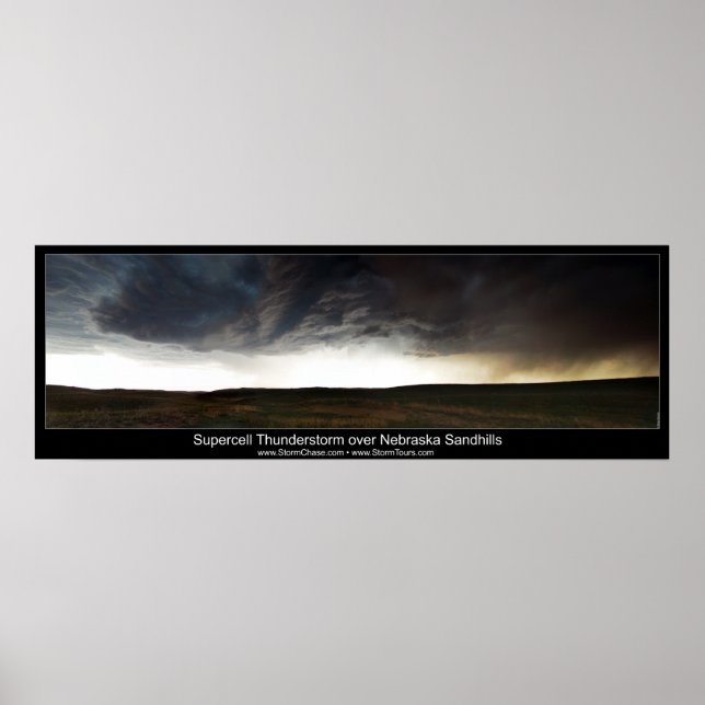 Supercell över Nebraska Sandhills Poster (Framsidan)