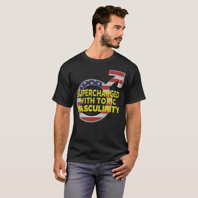 SUPERCHARGED MED GIFTLIG MASCULINITY (D) T SHIRT (Hel framsida)