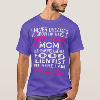 Supercool mamma till en fantastisk mat retro t shirt