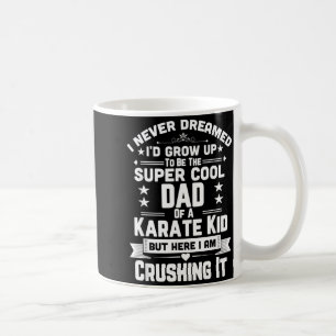 Supercool pappa till ett karatebarn t-shirt kaffemugg