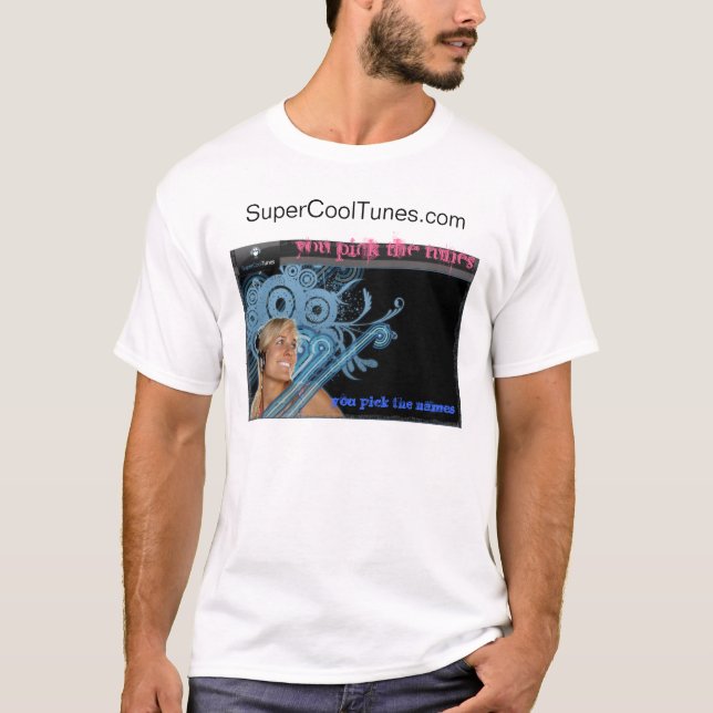 SuperCoolTunes T-shirt (Framsida)