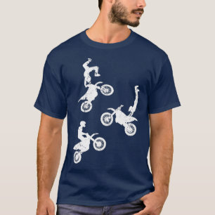 Supercross Dirt Bike Stunts Bike Wheelie T Shirt