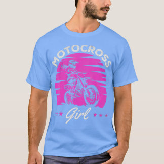 Supercross Girl Dirtcycle Girl Enduro OffRoad Moto T Shirt