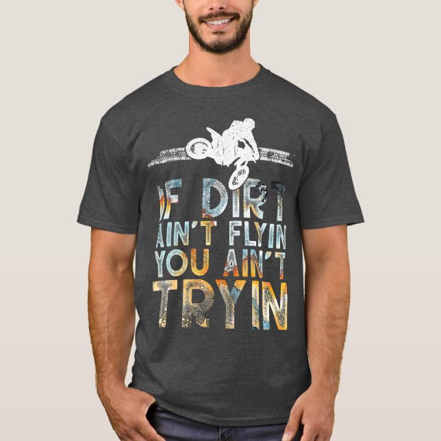 Supercross MX Motocross Ride Funny Dirt Bike T Shirt (Framsida)