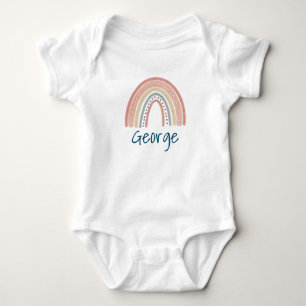 Supercute Boho regnbåge Babystrampet T Shirt