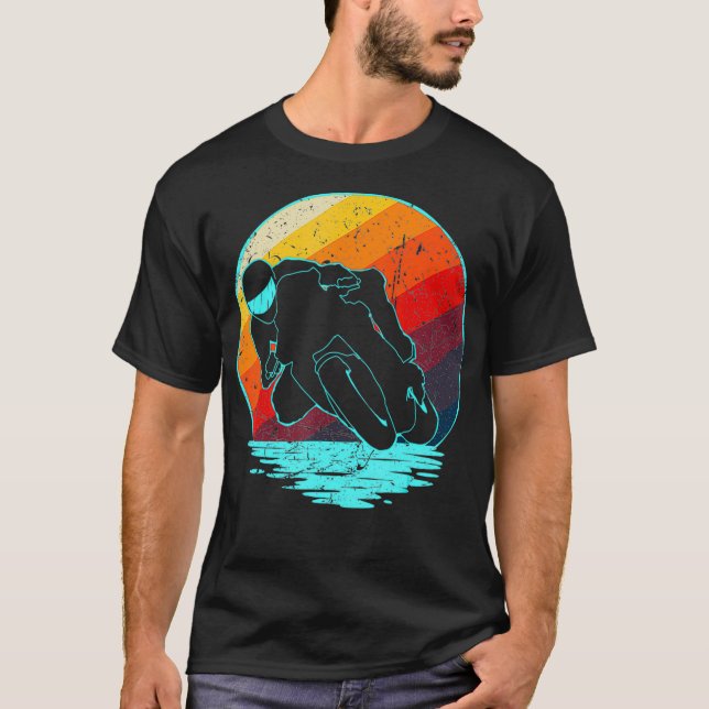 Supercycle Vintage Retro Stil T Shirt (Framsida)