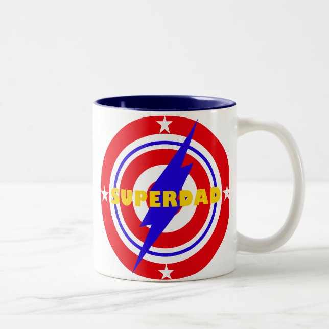 SuperDad Två-Tonad Mugg (Höger)