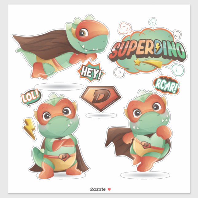 SuperDinos Sticker Klistermärken (Ark)