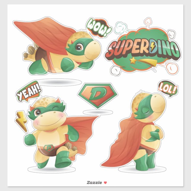 SuperDinos Sticker Klistermärken (Ark)