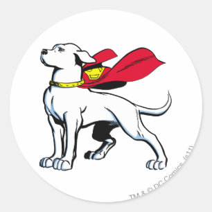 Superdog Krypto Runt Klistermärke