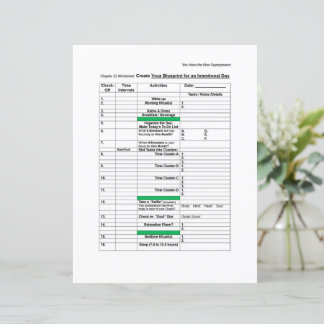 Superenergischema: Planerad dagskurs