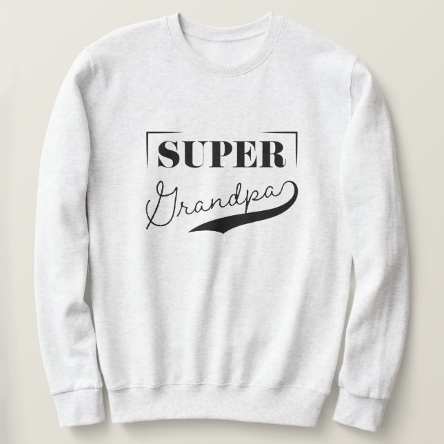 Superfarfar Lång Ärmad Tröja (Design framsida)