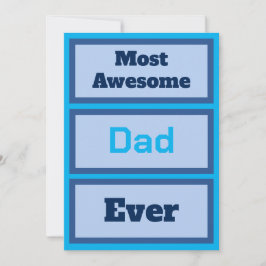 Superfinaste Pappa Någonsin Platt Kort