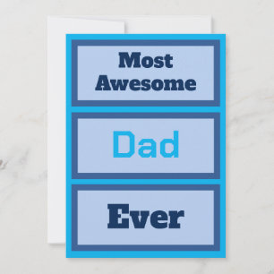 Superfinaste Pappa Någonsin Platt Kort