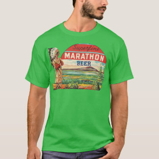 Superfine Marathon Beer Retro Defunct Wisconsin Br T Shirt