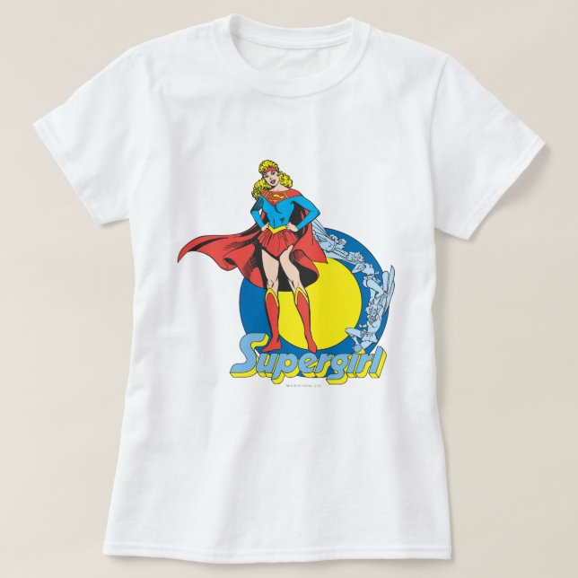 Superflicka med Logotyp T-shirt (Design framsida)