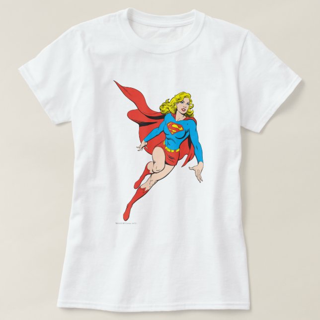 Superflicka på flykt t-shirt (Design framsida)