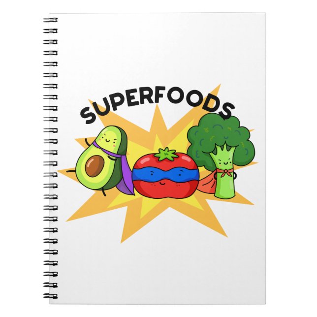 Superfood funny Vegetable Pun Anteckningsbok (Framsidan)