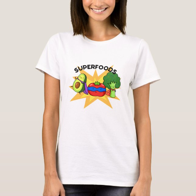 Superfood funny Vegetable Pun T Shirt (Framsida)