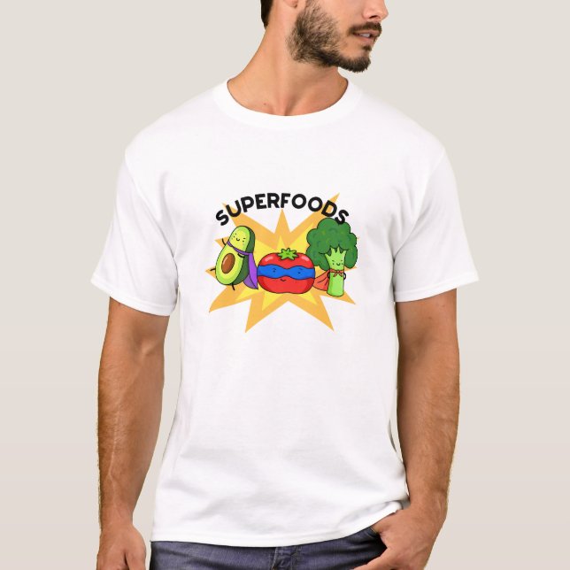 Superfood funny Vegetable Pun T Shirt (Framsida)