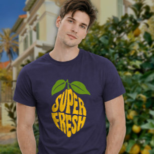 Superfrisk citron kul sommar grafik t shirt