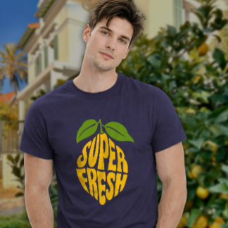 Superfrisk citron kul sommar grafik t shirt
