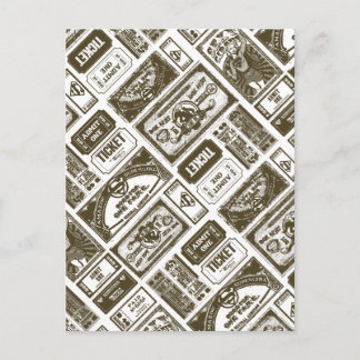 Supergirl Admit One Mönster Brown Vykort