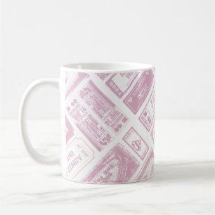 Supergirl Admit One Mönster Rosa Kaffemugg